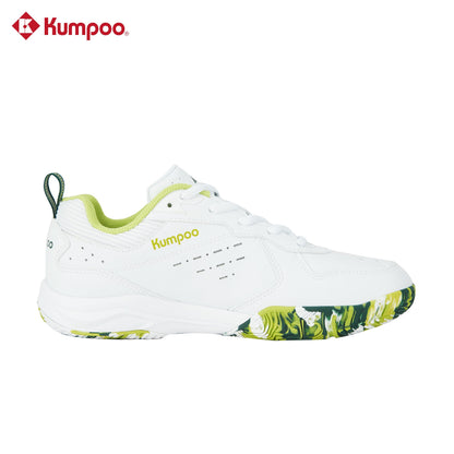 Kumpoo KH-E317 Badminton Shoe (White/Green)