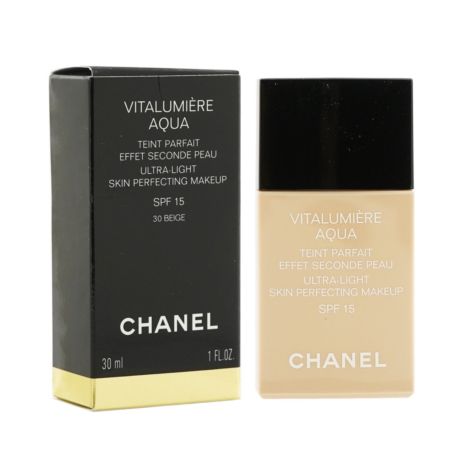 Chanel Vitalumiere Aqua Ultra Light Skin Perfecting Make Up SPF15 - # 10 Beige  30ml/1oz