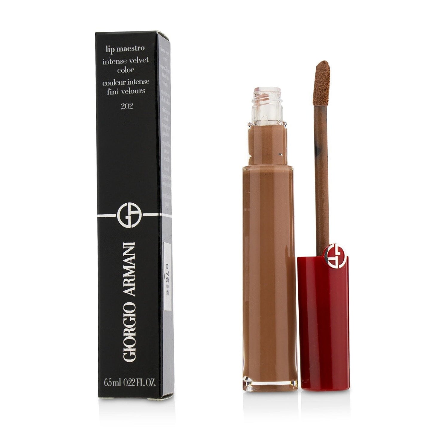 Giorgio Armani Lip Maestro Intense Velvet Color (Liquid Lipstick) - # 206 (Cedar)  6.5ml/0.22oz