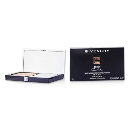 Givenchy Teint Couture Long Wear Compact Foundation & Highlighter SPF10 - # 4 Elegant Beige (Unboxed)  10g/0.35oz