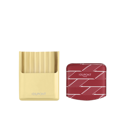 S.T. DUPONT Monogram 1872 Burgundy Coated Canvas Cigarette Case/Étui Cigarette 183178