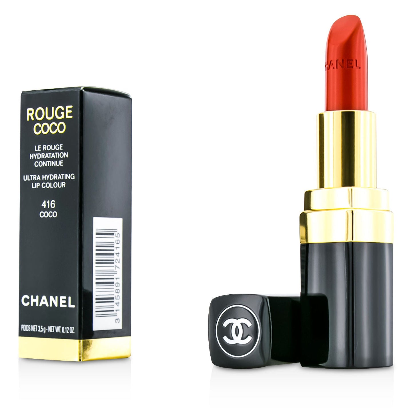 Chanel Rouge Coco Ultra Hydrating Lip Colour - # 480 Corail Vibrant  3.5g/0.12oz