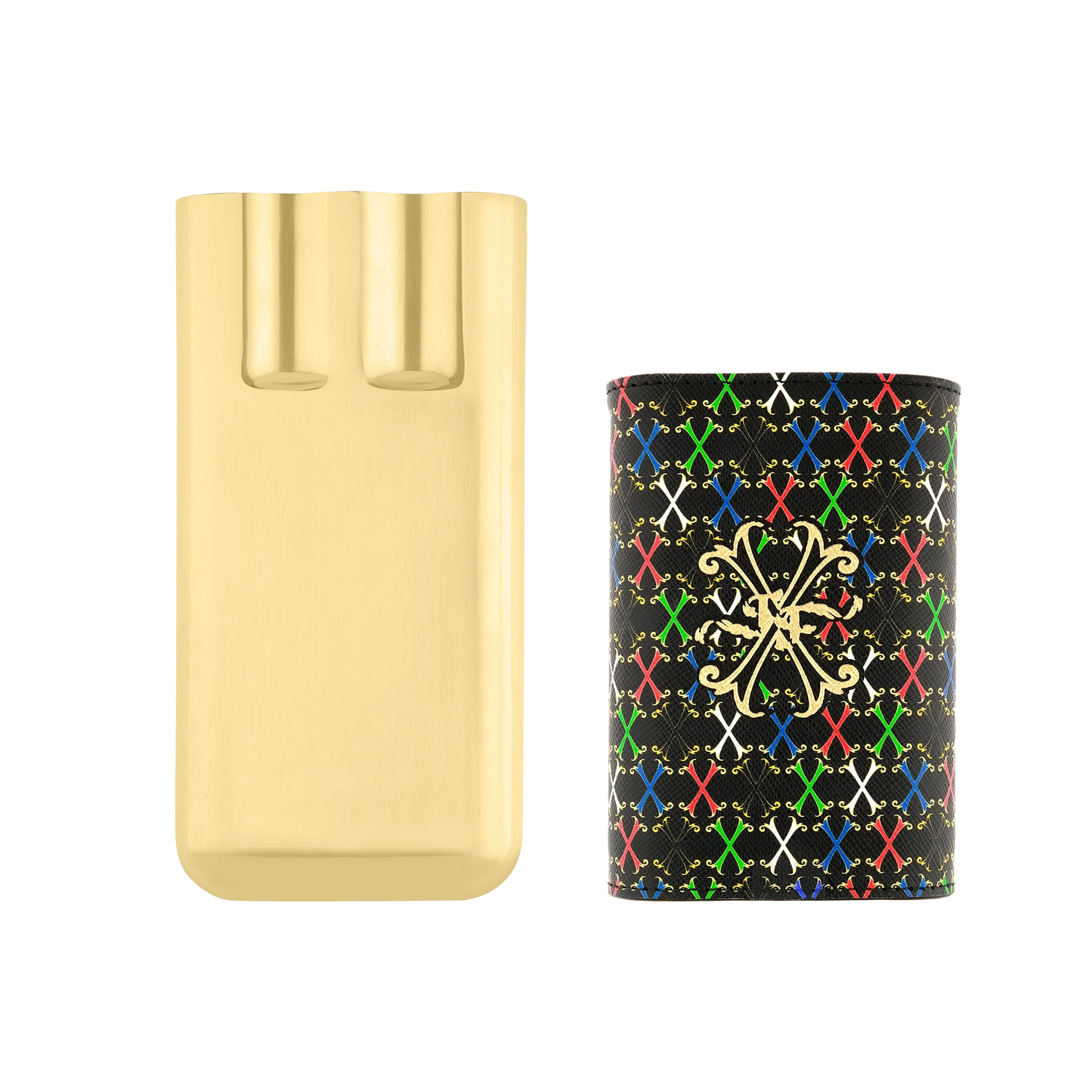 S.T. Dupont Multicolour Leather 3 Cigar Case/Étui 183460