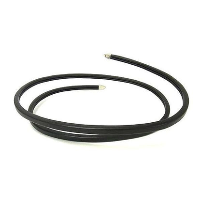 Bottega Veneta Leather Silver Spiral Belt Black