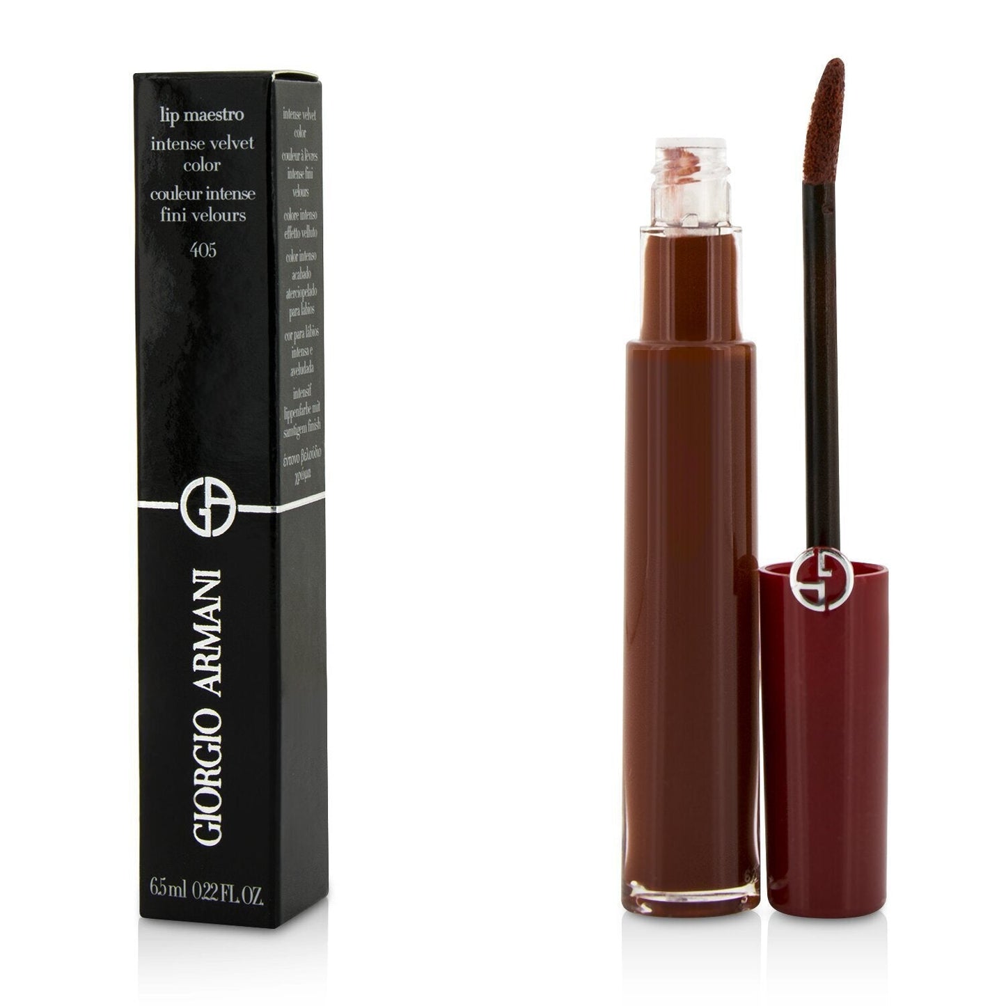 Giorgio Armani Lip Maestro Intense Velvet Color (Liquid Lipstick) - # 529 Rose Plum  6.5ml/0.22oz