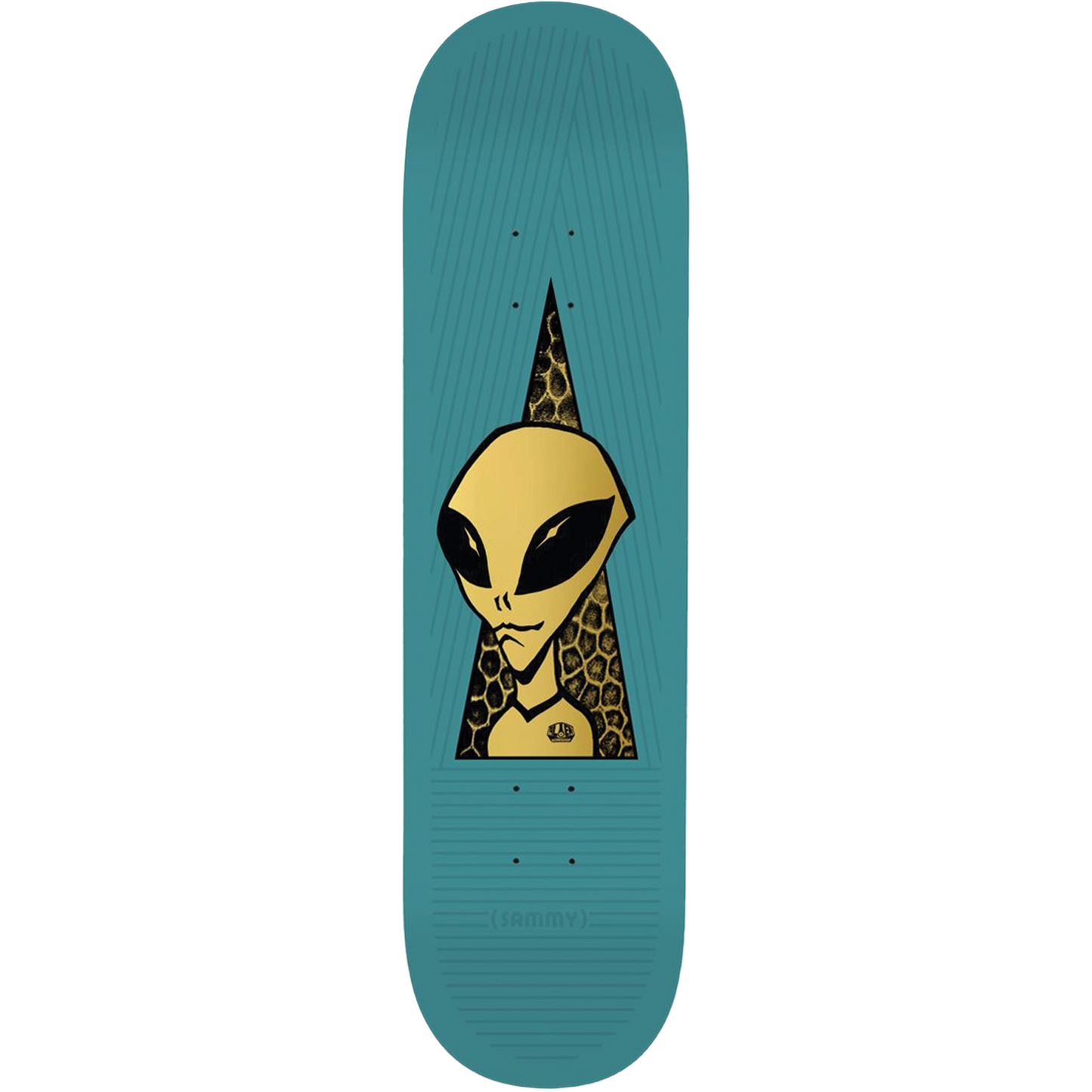 Alien Workshop Montano Visitor Gold Deck - 8.0″ Teal