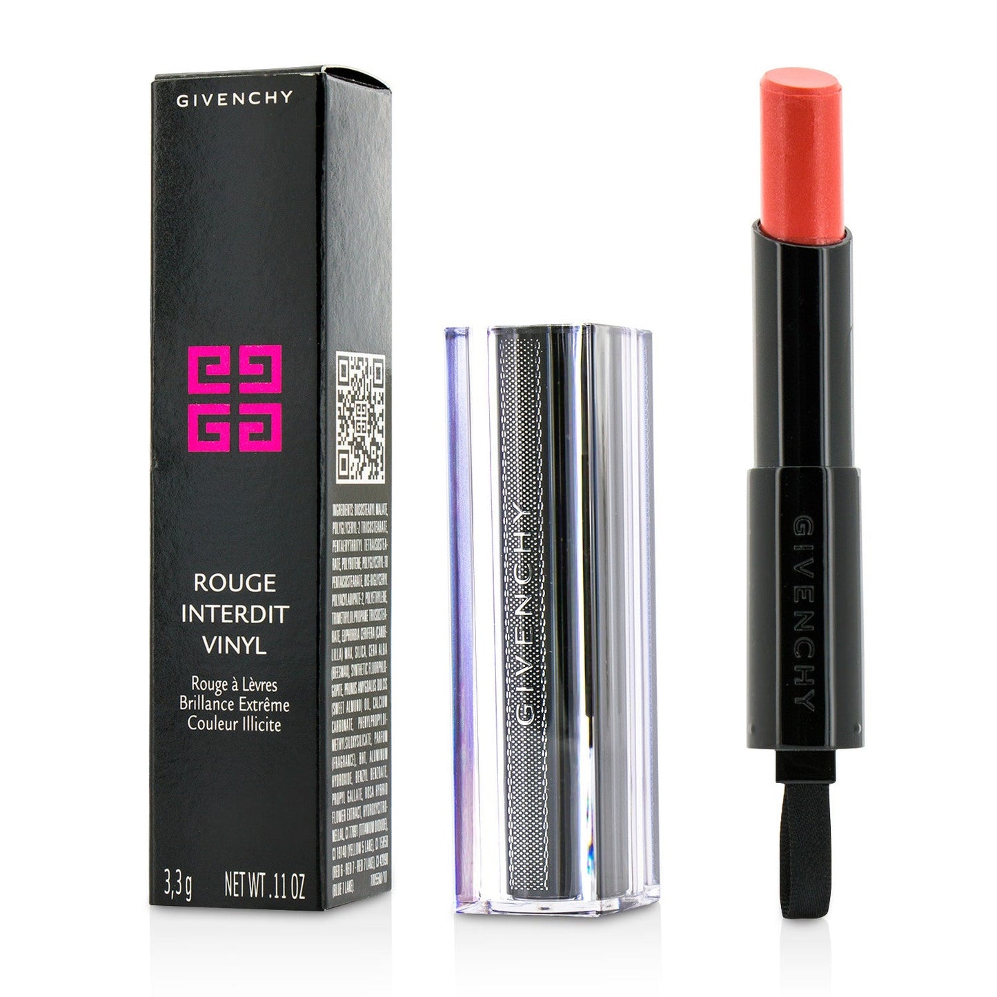 Givenchy Rouge Interdit Vinyl Extreme Shine Lipstick - # 03 Rose Mutin  3.3g/0.11oz