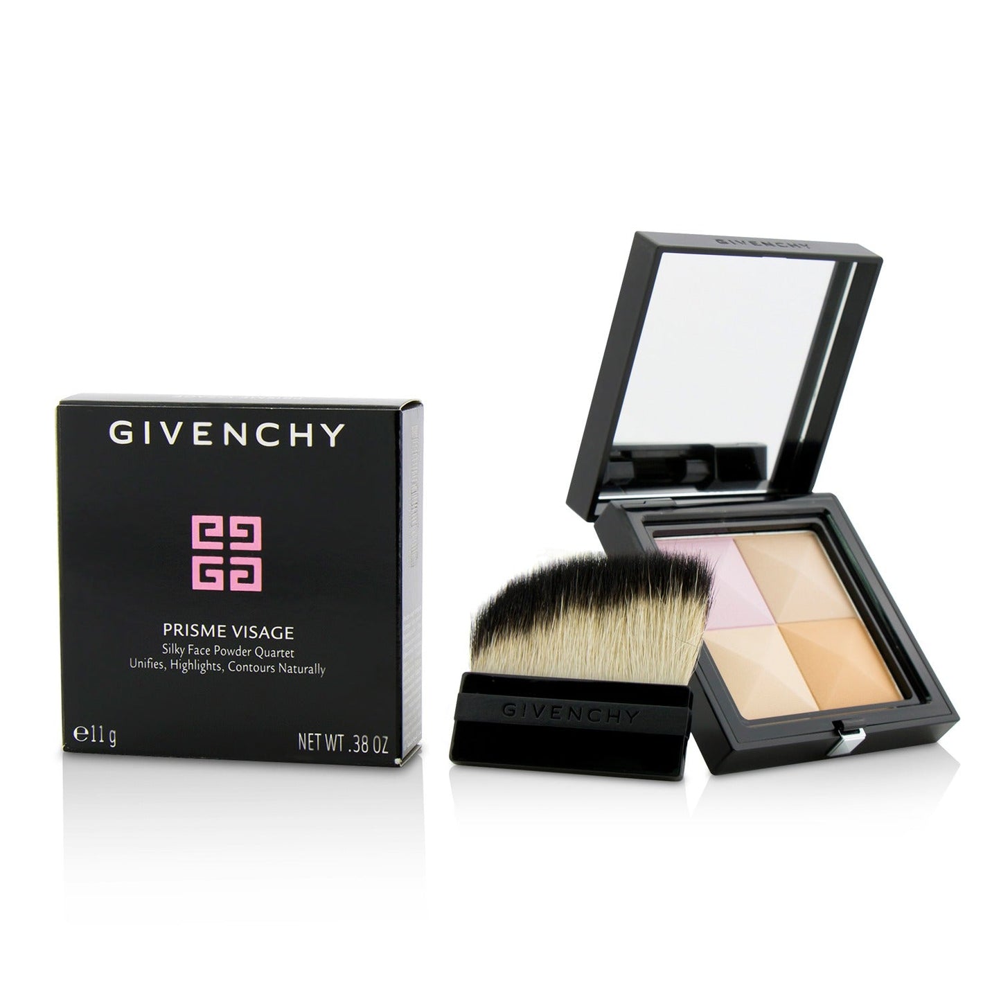 Givenchy Prisme Visage Silky Face Powder Quartet - # 4 Dentelle Beige (Box Slightly Damaged)  11g/0.38oz