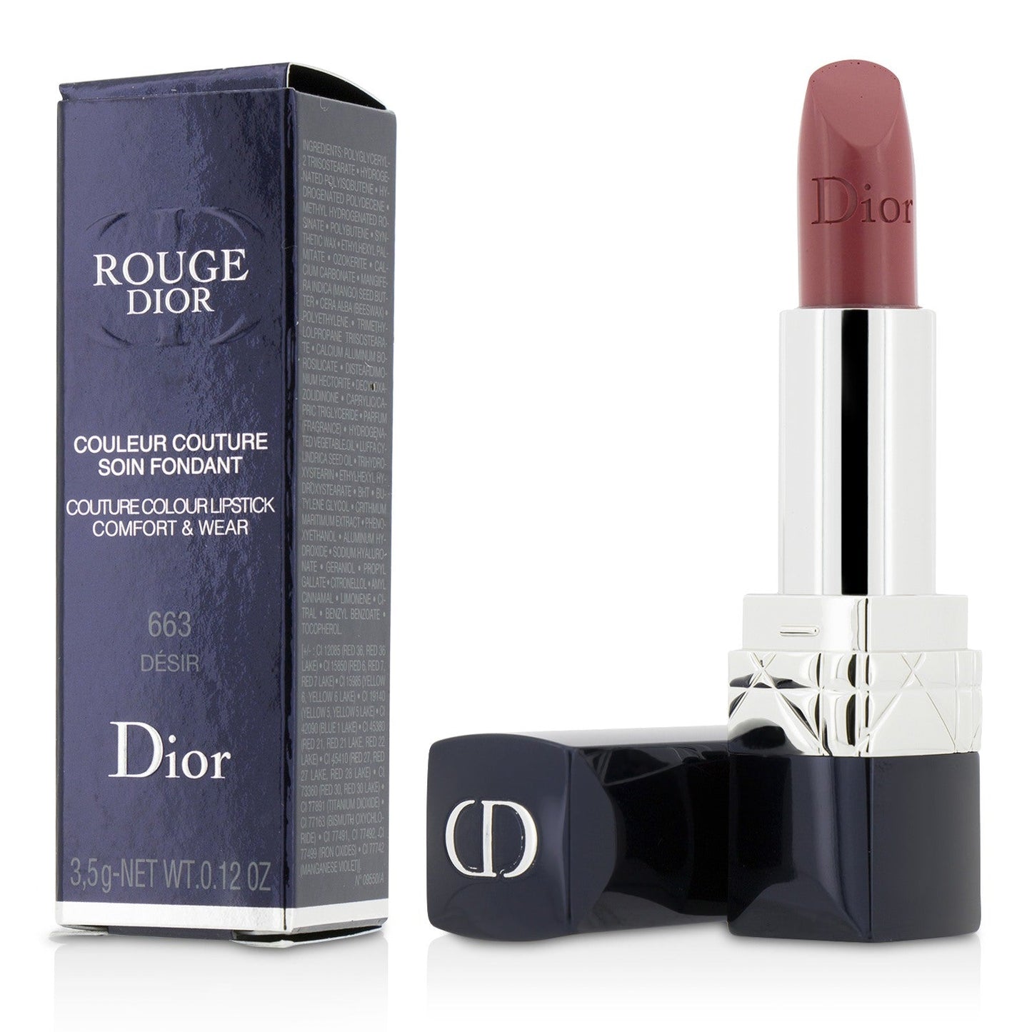 Christian Dior Rouge Dior Couture Colour Comfort & Wear Lipstick - # 475 Rose Caprice  3.5g/0.12oz
