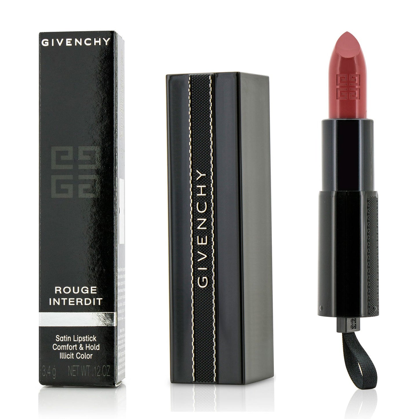 Givenchy Rouge Interdit Satin Lipstick - # 13 Rouge Interdit  3.4g/0.12oz