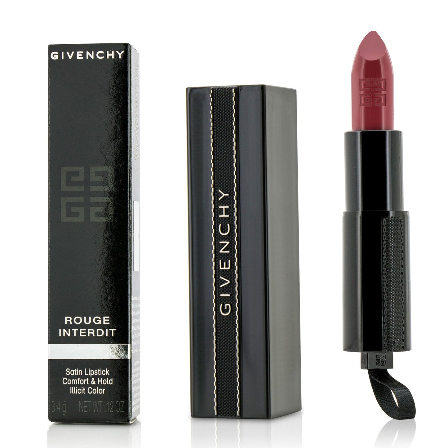 Givenchy Rouge Interdit Satin Lipstick - # 4 Street Rose  3.4g/0.12oz