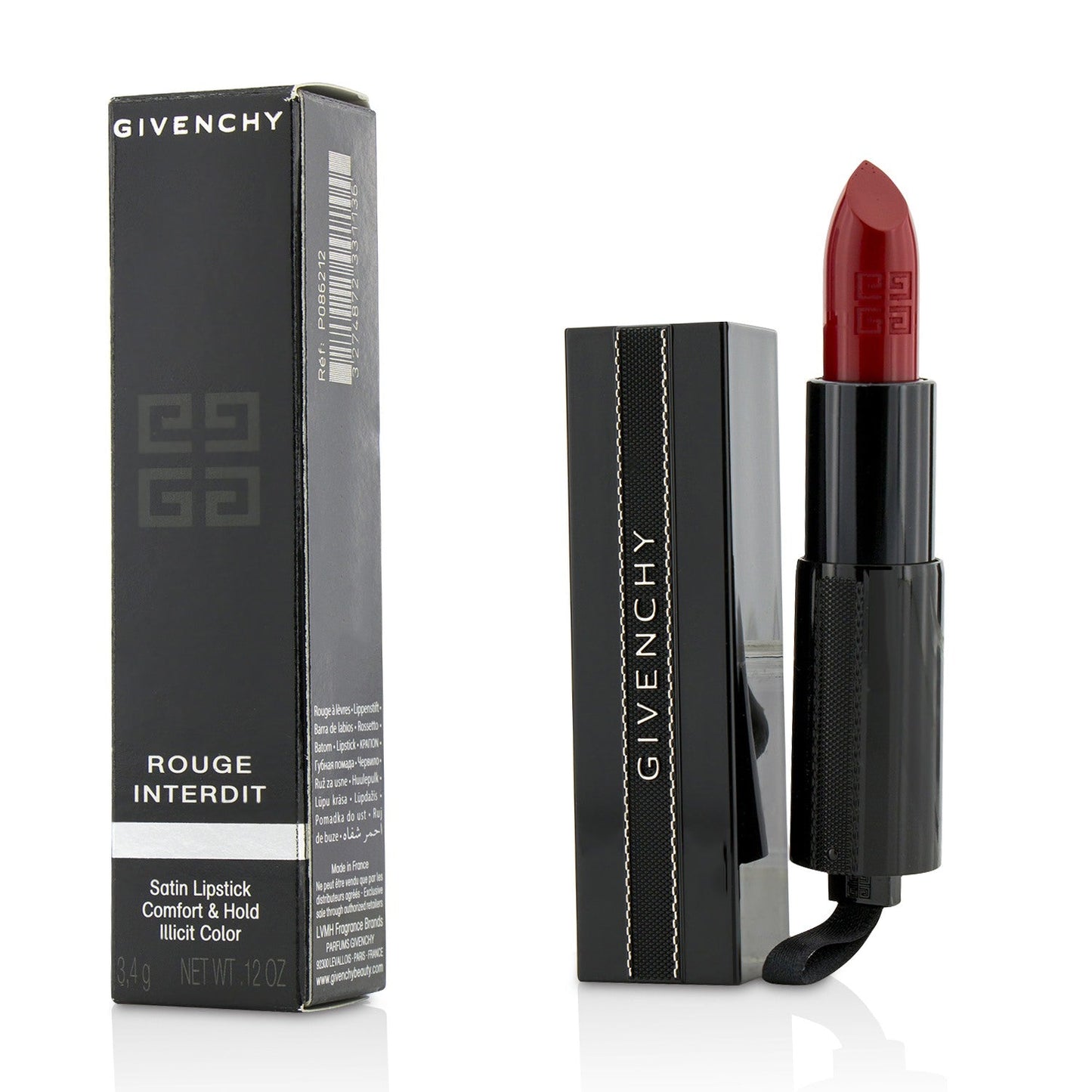 Givenchy Rouge Interdit Satin Lipstick - # 13 Rouge Interdit  3.4g/0.12oz