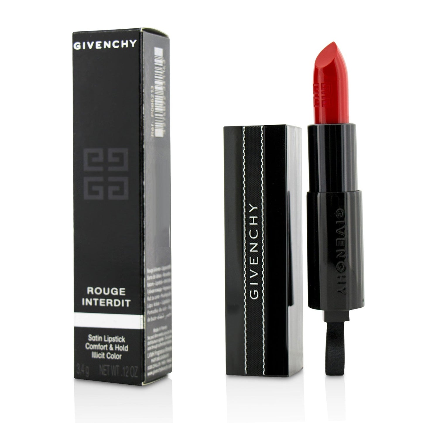 Givenchy Rouge Interdit Satin Lipstick - # 8 Framboise Obscur  3.4g/0.12oz