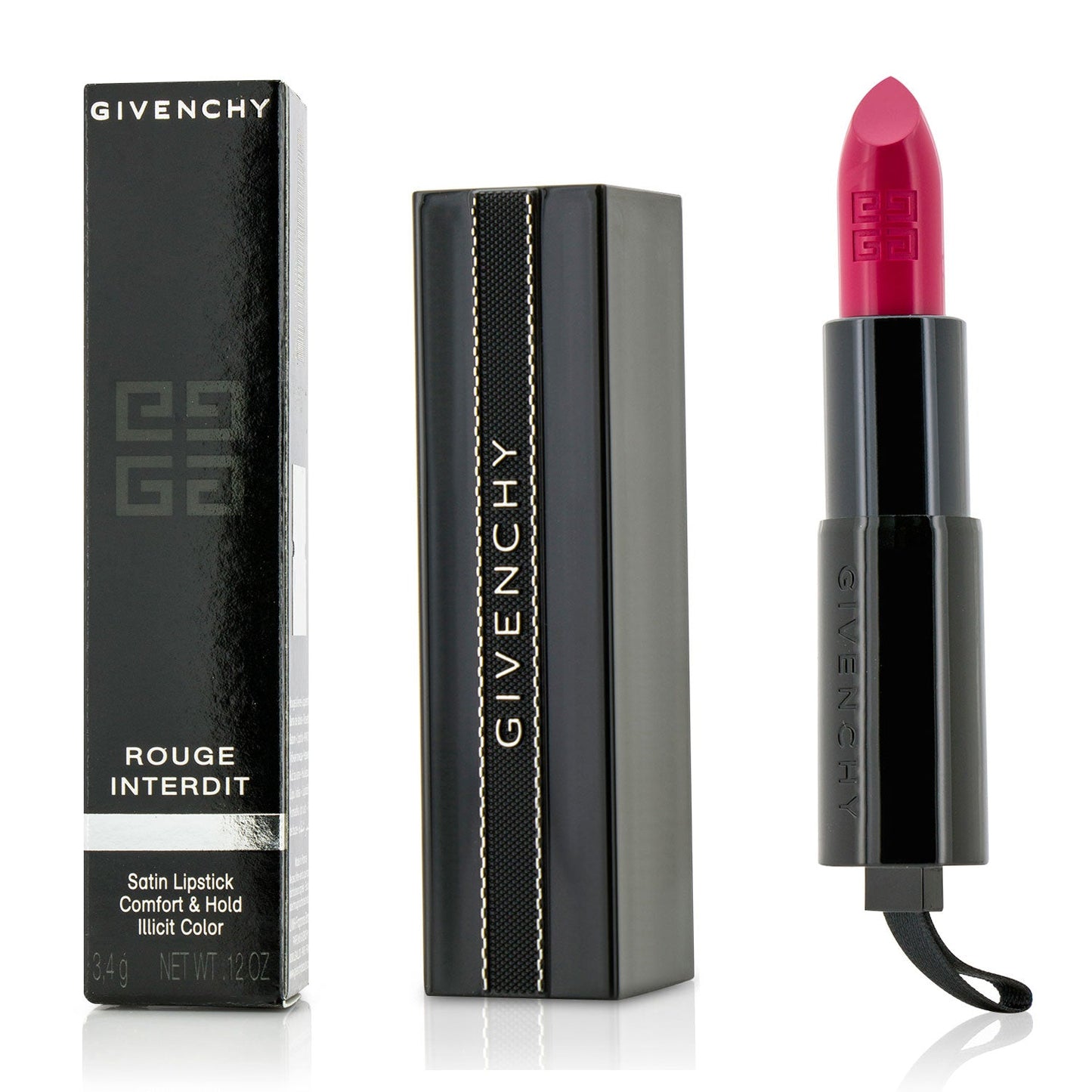 Givenchy Rouge Interdit Satin Lipstick - # 18 Addicted To Rose  3.4g/0.12oz