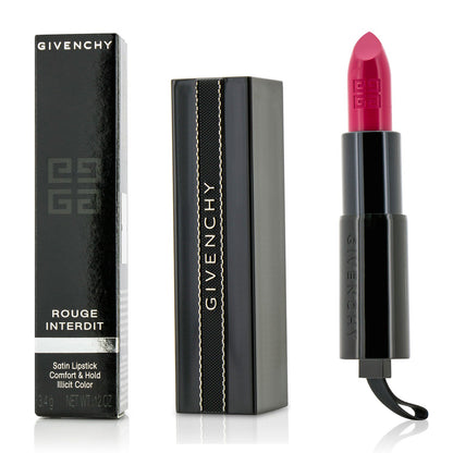 Givenchy Rouge Interdit Satin Lipstick - # 18 Addicted To Rose  3.4g/0.12oz