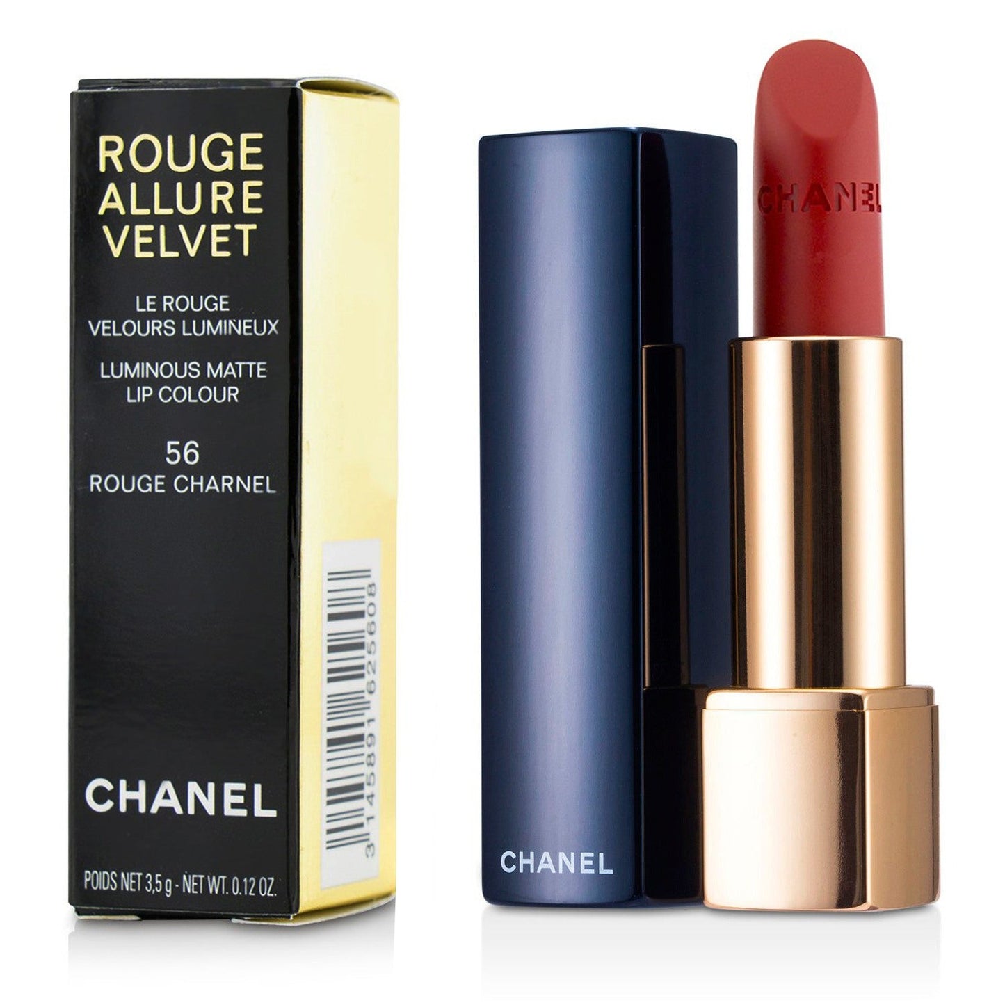 Chanel Rouge Allure Velvet - # 57 Rouge Feu  3.5g/0.12oz