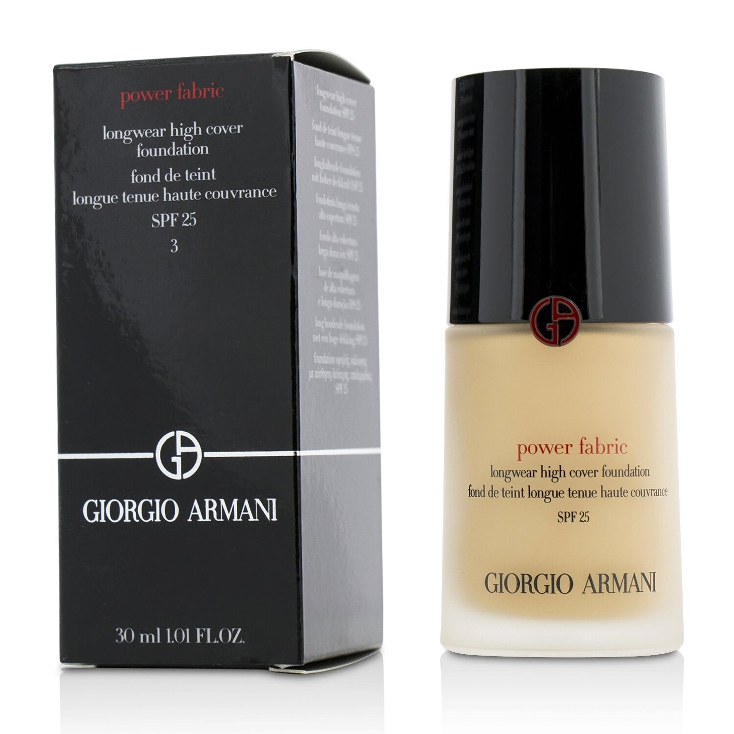 Giorgio Armani Power Fabric Longwear High Cover Foundation SPF 25 - # 9 (Tan, Rosy)  30ml/1oz