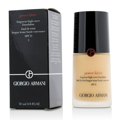 Giorgio Armani Power Fabric Longwear High Cover Foundation SPF 25 - # 2 (Fair, Golden)  30ml/1oz