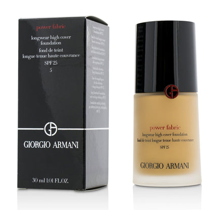 Giorgio Armani Power Fabric Longwear High Cover Foundation SPF 25 - # 4.75 (Fair, Cool) (Box Slightly Damaged)  30ml/1.01oz