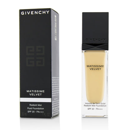 Givenchy Matissime Velvet Radiant Mat Fluid Foundation SPF 20 - #03 Mat Sand (Box Slightly Damaged)  30ml/1oz