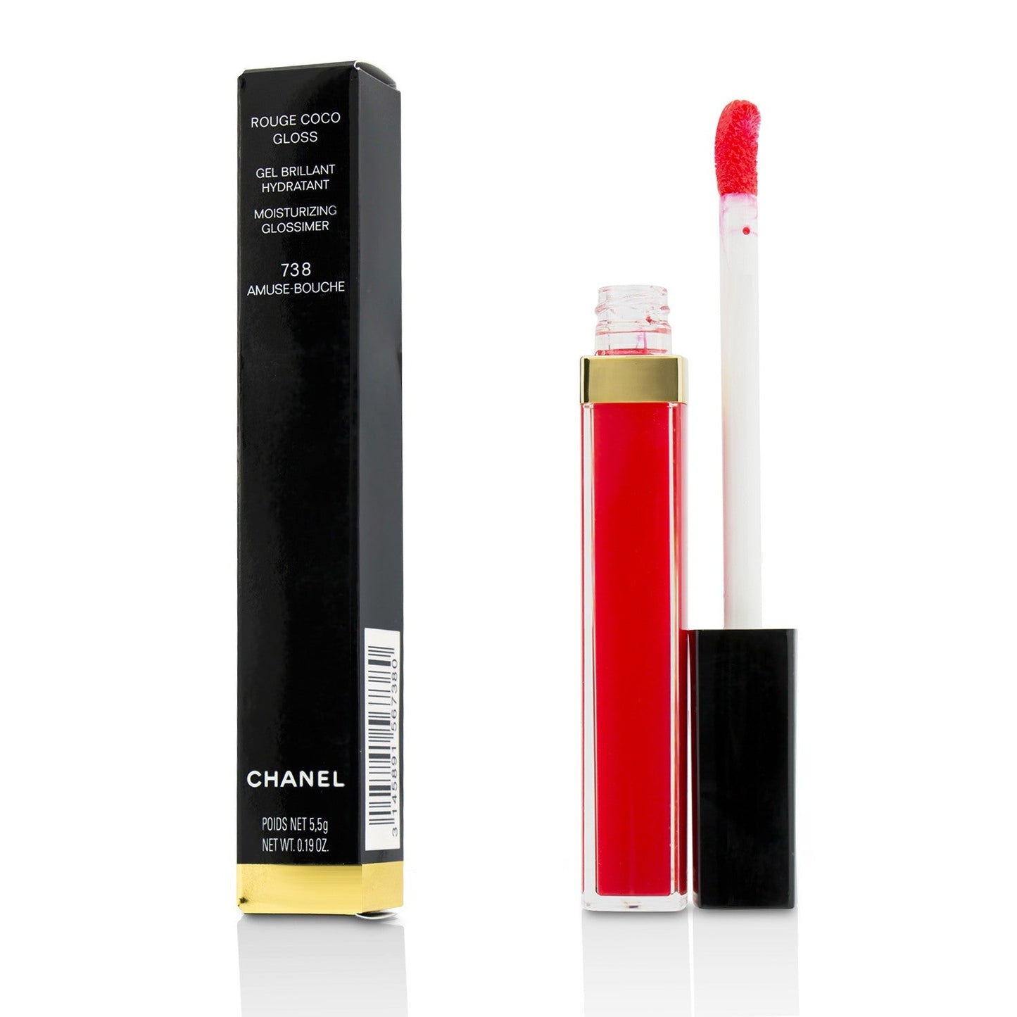Chanel Rouge Coco Gloss Moisturizing Glossimer - # 794 Poppea  5.5g/0.19oz