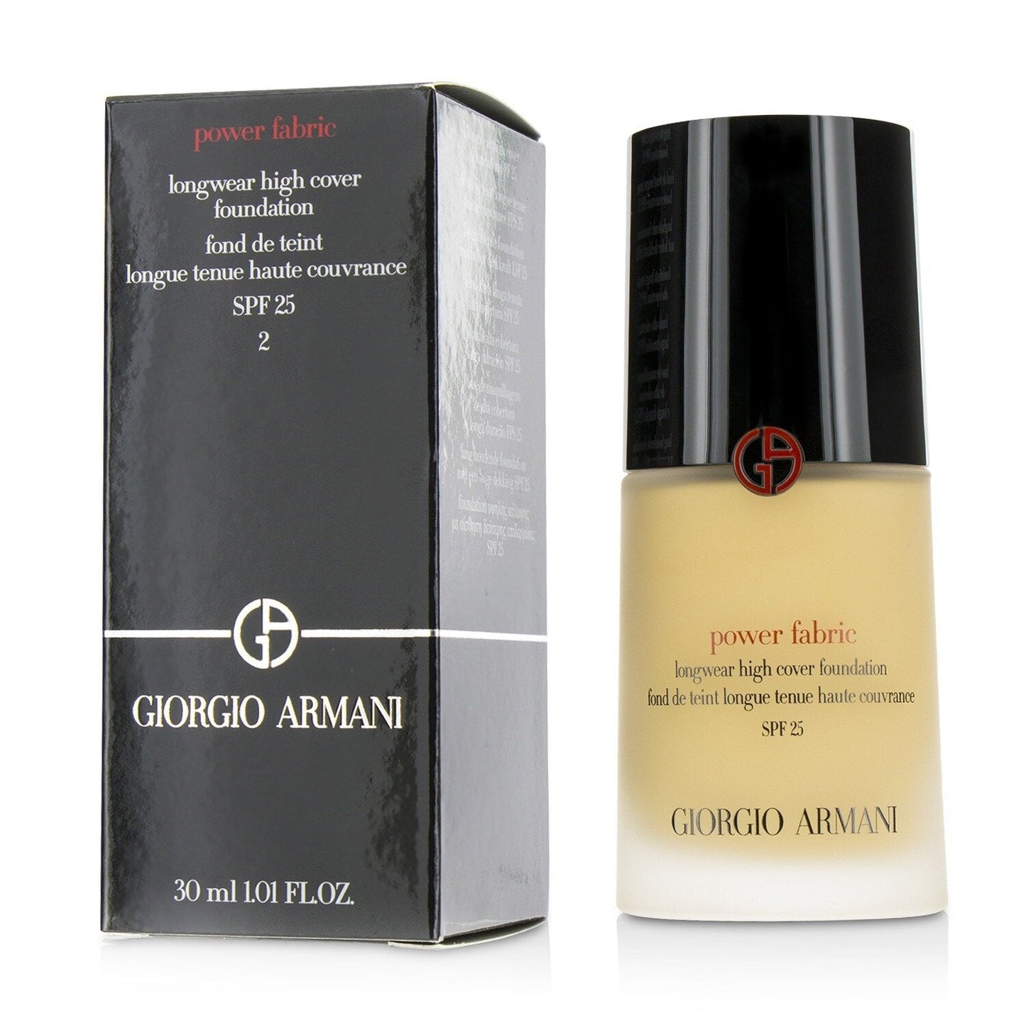 Giorgio Armani Power Fabric Longwear High Cover Foundation SPF 25 - # 4.75 (Fair, Cool) (Box Slightly Damaged)  30ml/1.01oz