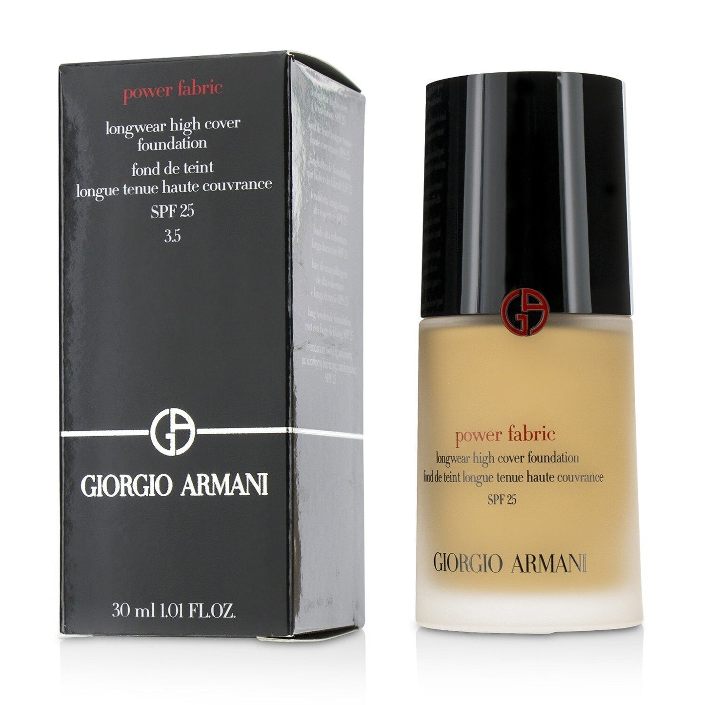 Giorgio Armani Power Fabric Longwear High Cover Foundation SPF 25 - # 2 (Fair, Golden) (Box Slightly Damaged)  30ml/1oz