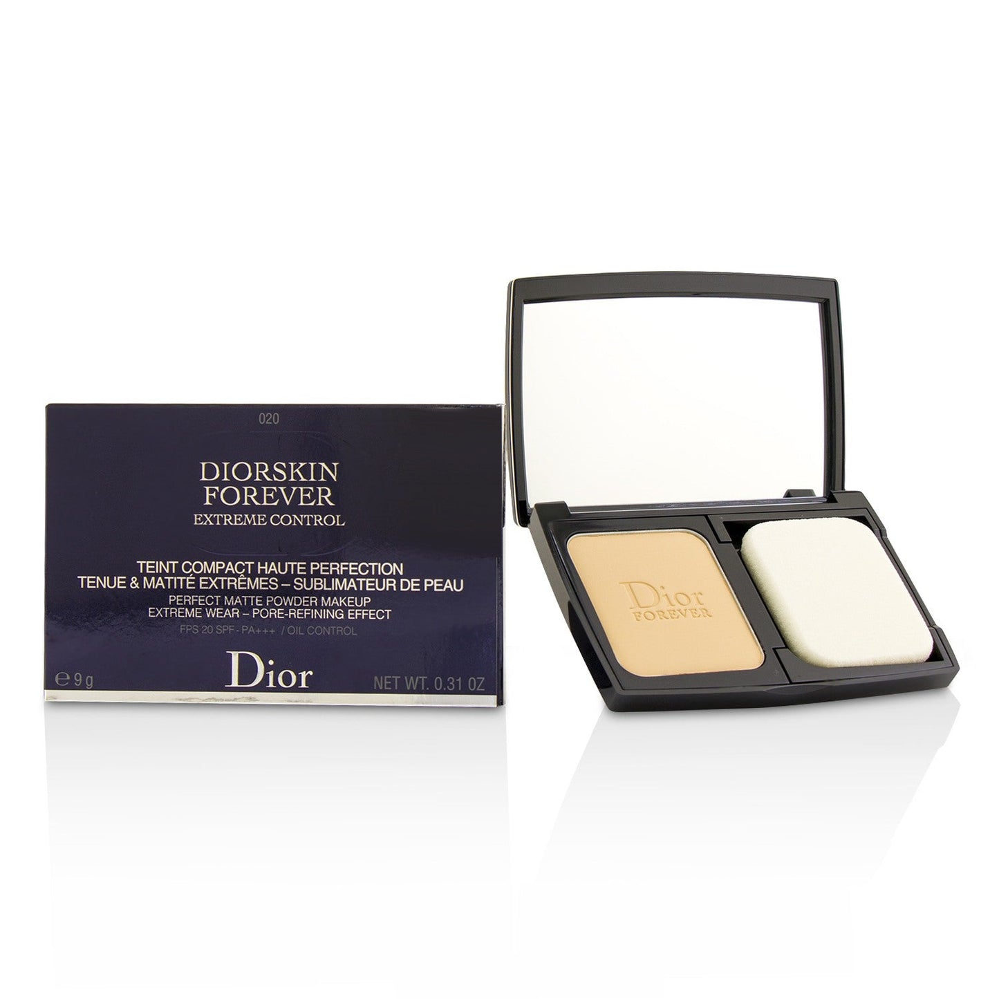 Christian Dior Diorskin Forever Extreme Control Perfect Matte Powder Makeup SPF 20 - # 040 Honey Beige  9g/0.31oz