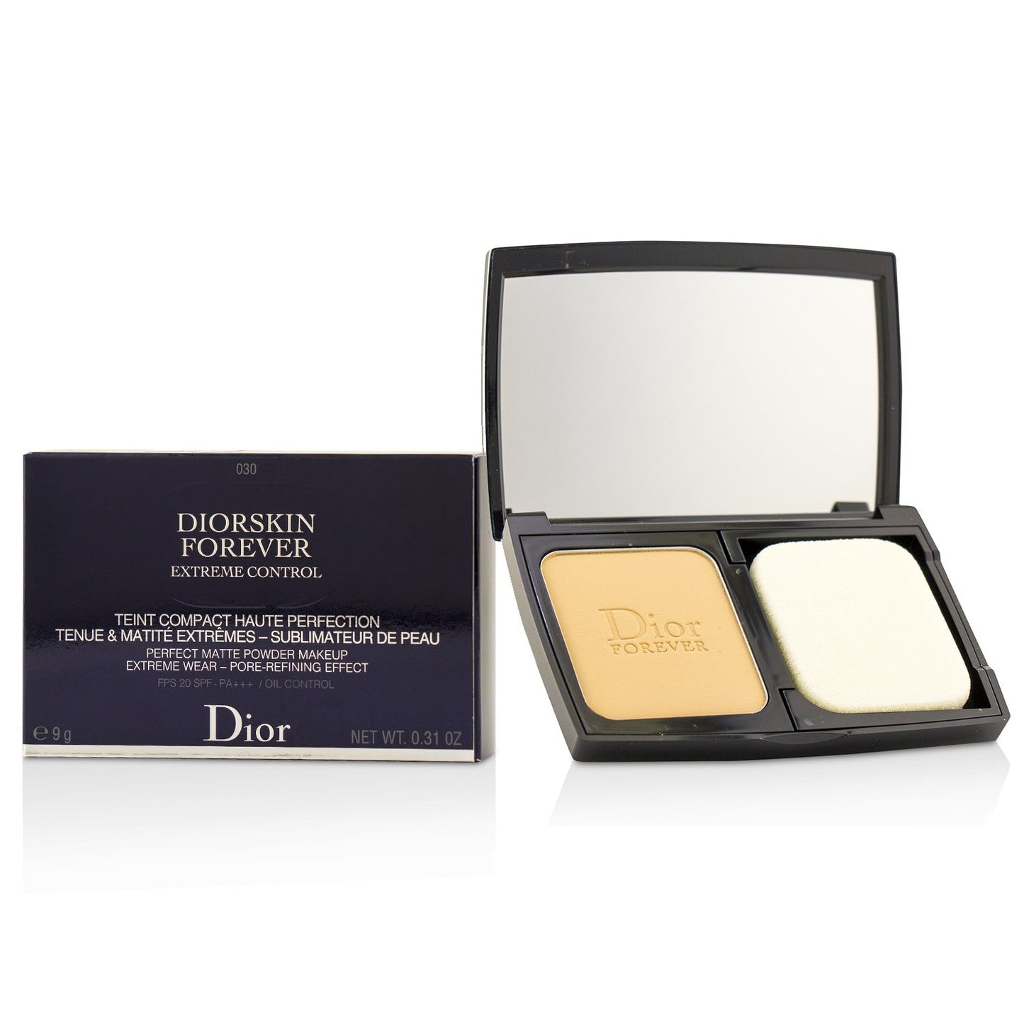 Christian Dior Diorskin Forever Extreme Control Perfect Matte Powder Makeup SPF 20 - # 040 Honey Beige  9g/0.31oz