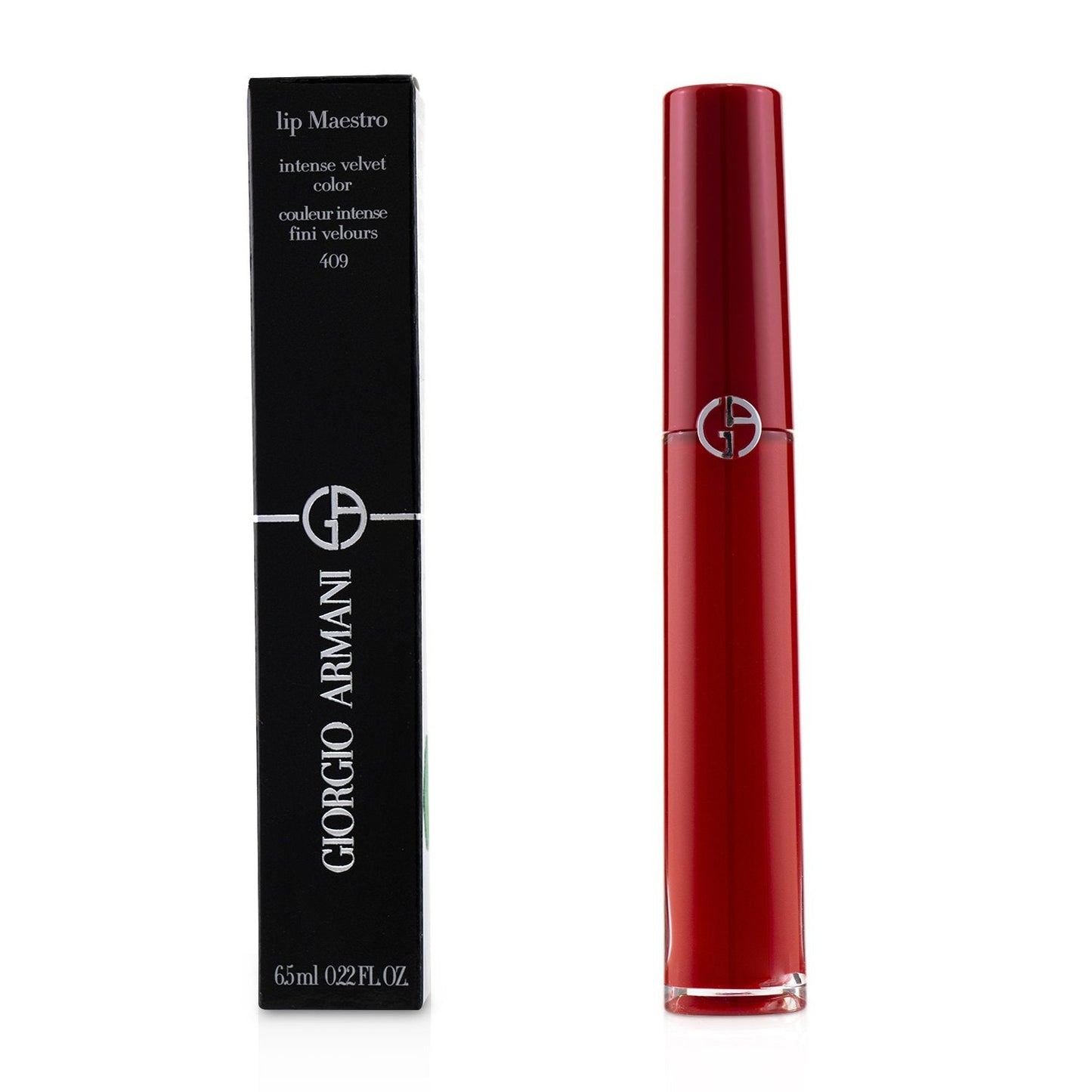 Giorgio Armani Lip Maestro Intense Velvet Color (Liquid Lipstick) - # 402 (Chinese Lacquer) (Unboxed)  6.5ml/0.22oz