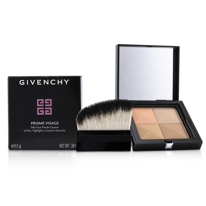 Givenchy Prisme Visage Silky Face Powder Quartet - # 4 Dentelle Beige (Box Slightly Damaged)  11g/0.38oz