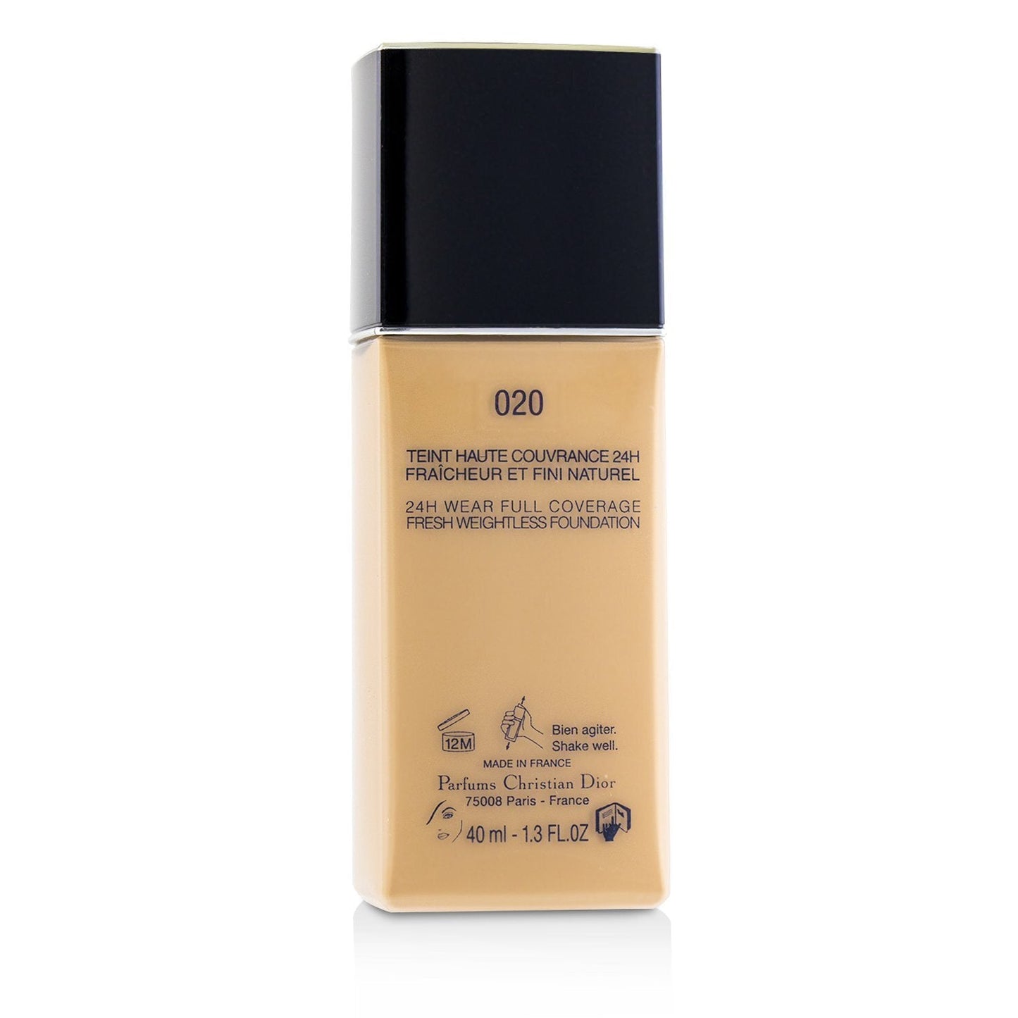 Christian Dior Diorskin Forever Undercover 24H Wear Full Coverage Water Based Foundation - # 022 Cameo  40ml/1.3oz