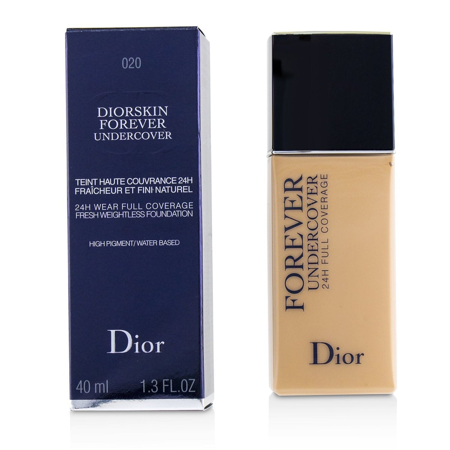 Christian Dior Diorskin Forever Undercover 24H Wear Full Coverage Water Based Foundation - # 022 Cameo  40ml/1.3oz