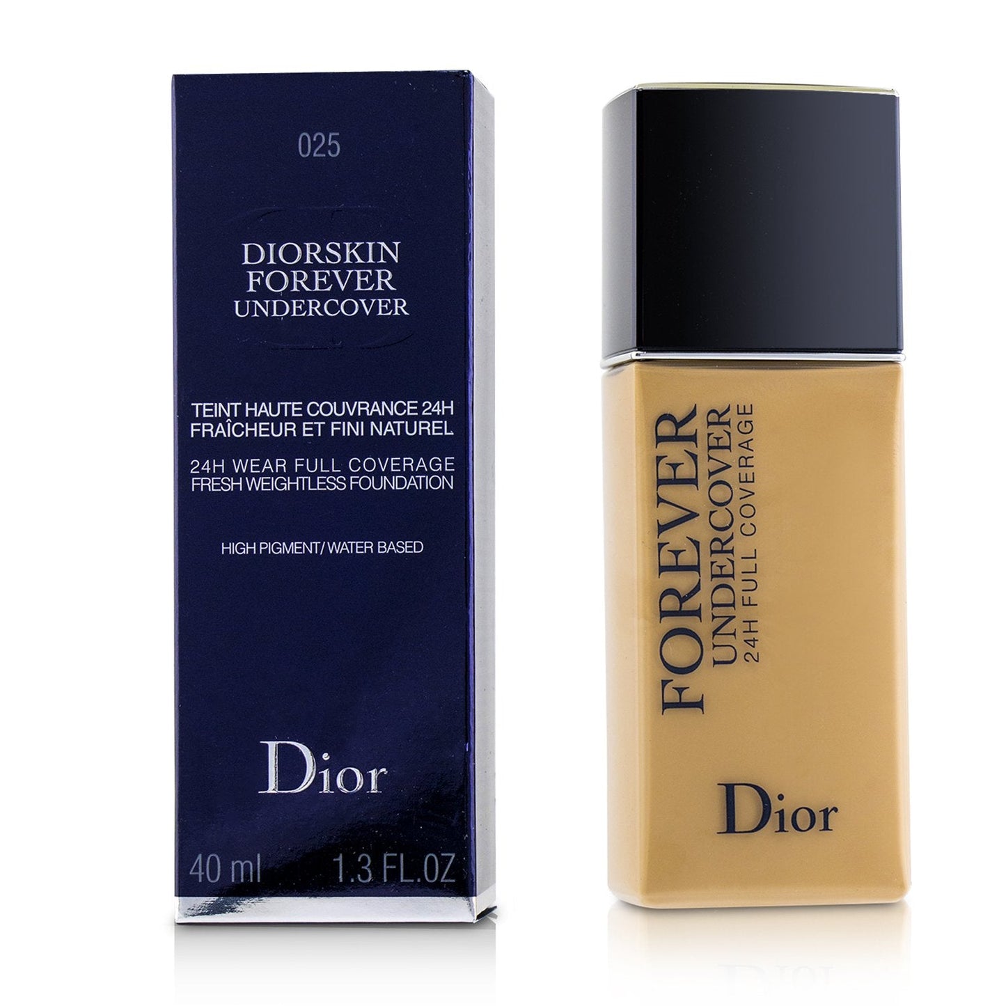 Christian Dior Diorskin Forever Undercover 24H Wear Full Coverage Water Based Foundation - # 040 Honey Beige  40ml/1.3oz