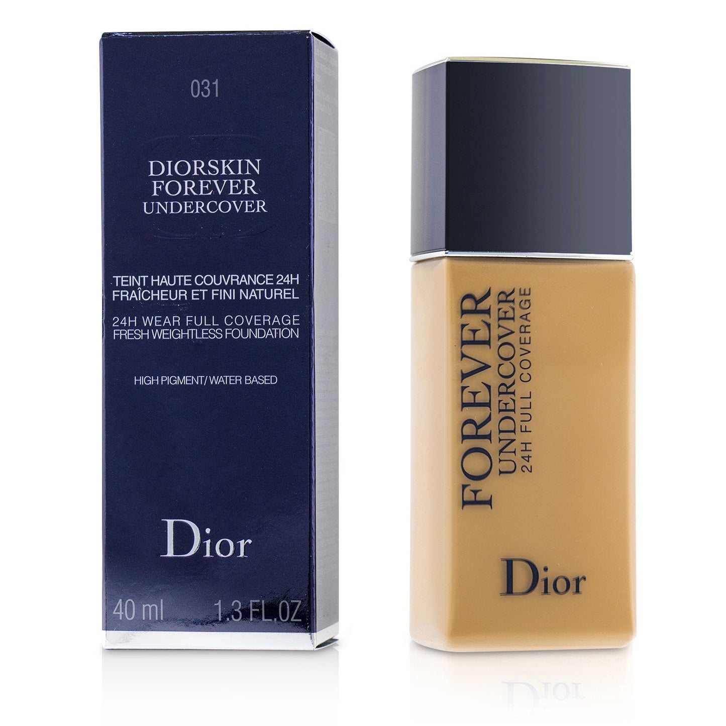 Christian Dior Diorskin Forever Undercover 24H Wear Full Coverage Water Based Foundation - # 040 Honey Beige  40ml/1.3oz