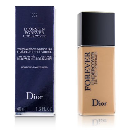 Christian Dior Diorskin Forever Undercover 24H Wear Full Coverage Water Based Foundation - # 022 Cameo  40ml/1.3oz