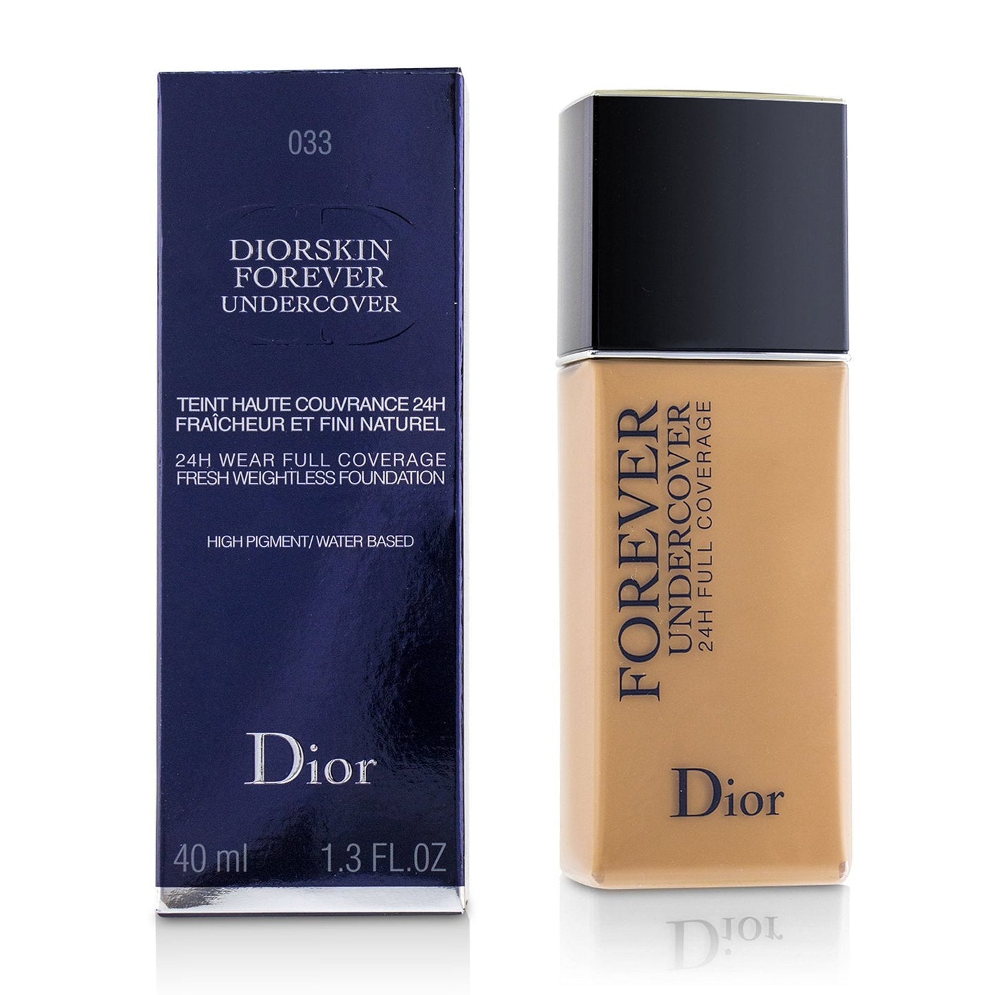Christian Dior Diorskin Forever Undercover 24H Wear Full Coverage Water Based Foundation - # 040 Honey Beige  40ml/1.3oz