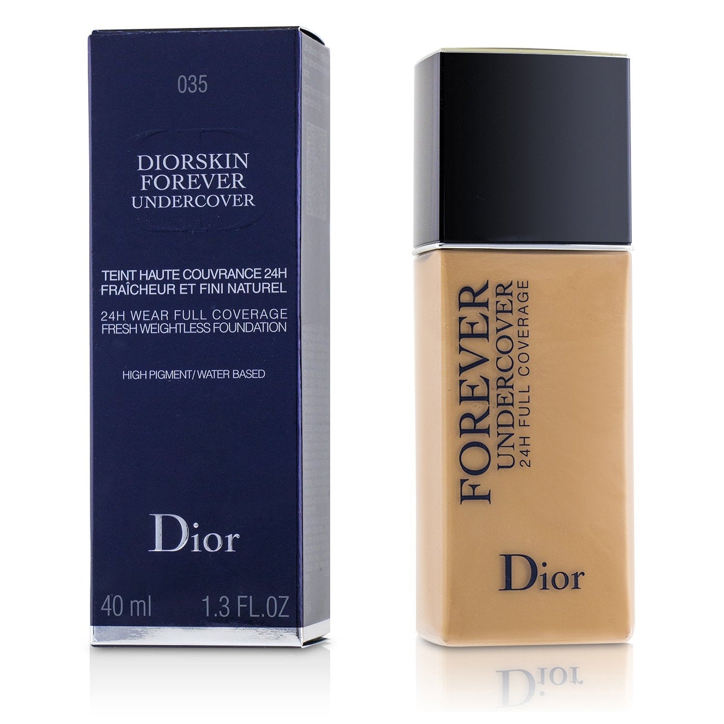 Christian Dior Diorskin Forever Undercover 24H Wear Full Coverage Water Based Foundation - # 022 Cameo  40ml/1.3oz