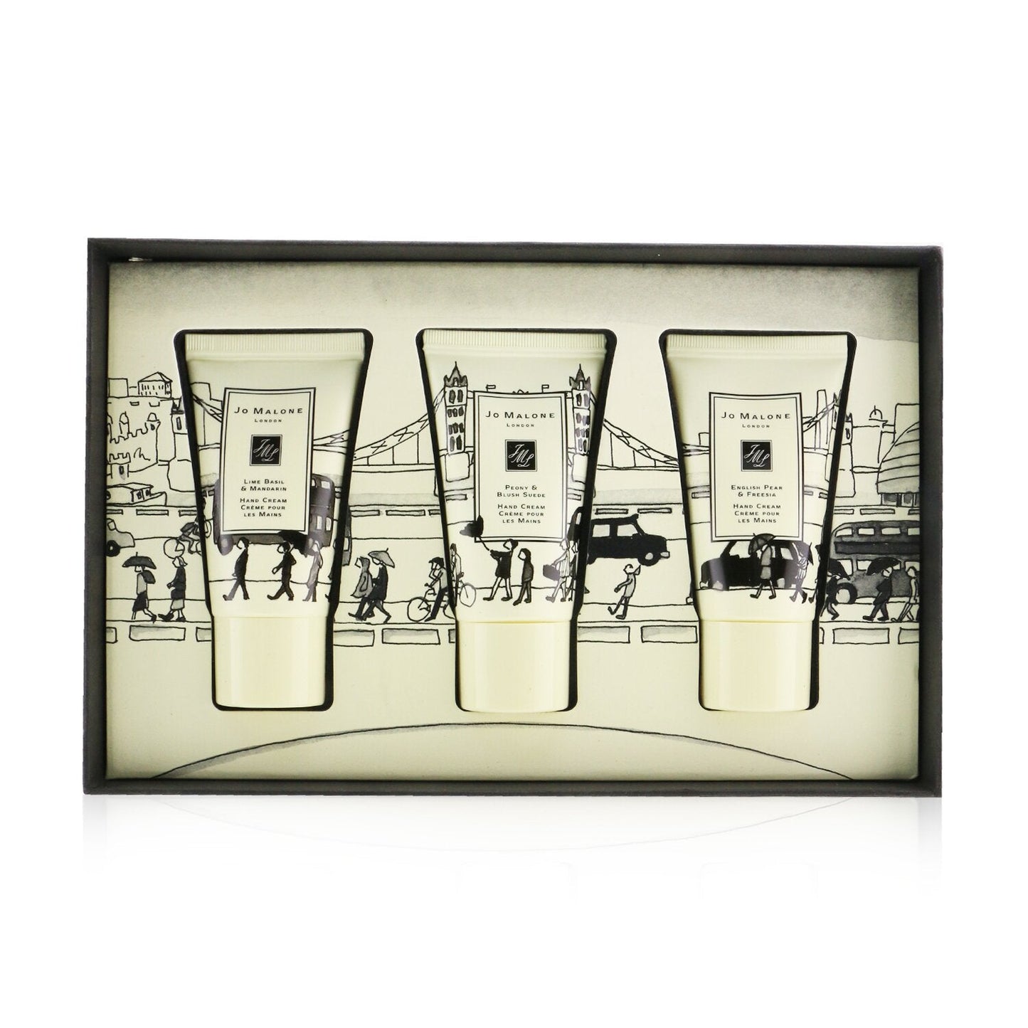 Jo Malone Hand Cream Collection: Lime Basil & Mandarin + English Pear & Freesia + Peony & Blush Suede  3x30ml/1oz