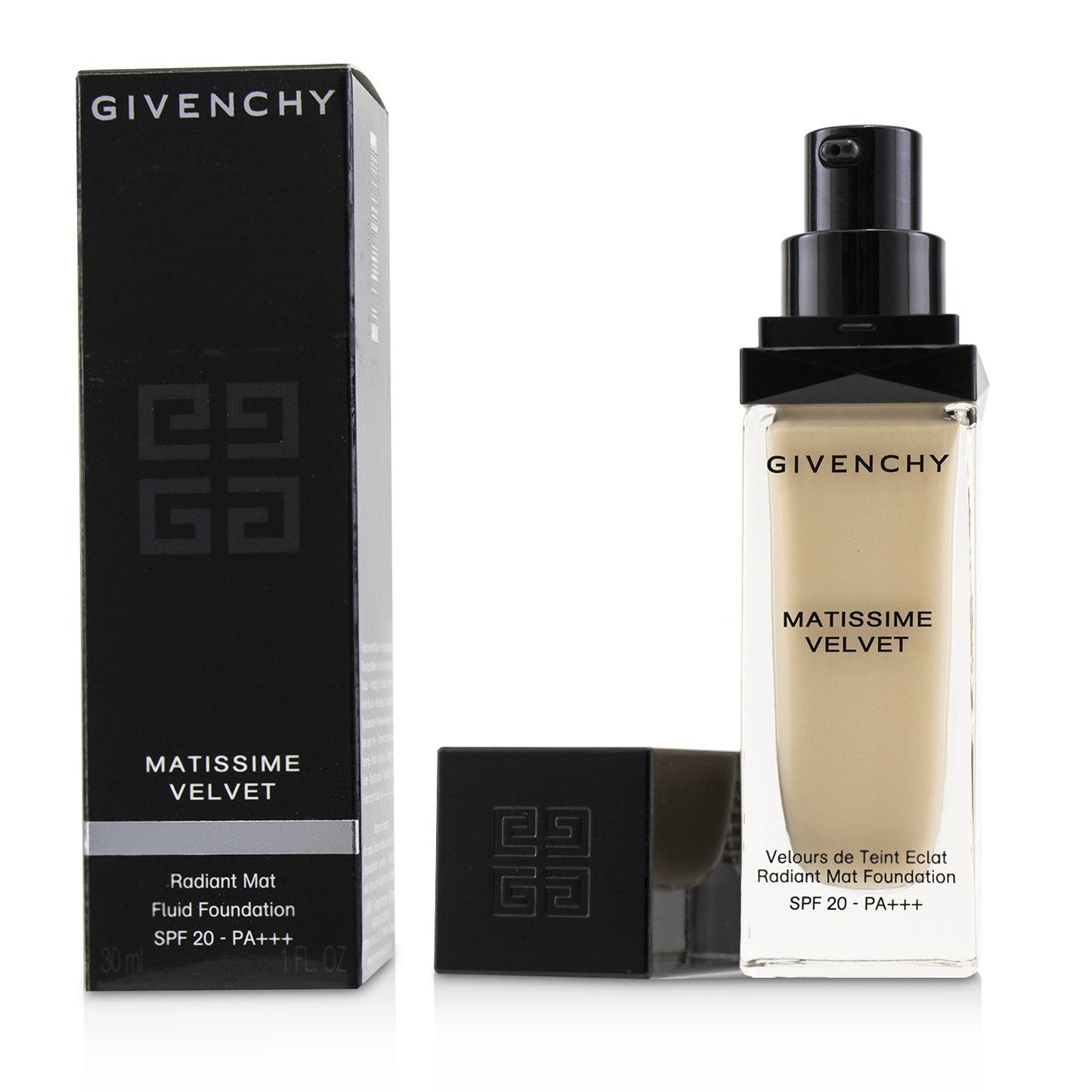 Givenchy Matissime Velvet Radiant Mat Fluid Foundation SPF 20 - #01 Mat Porcelain (Box Slightly Damaged)  30ml/1oz