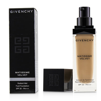 Givenchy Matissime Velvet Radiant Mat Fluid Foundation SPF 20 - #01 Mat Porcelain (Box Slightly Damaged)  30ml/1oz