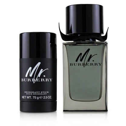 Burberry Mr. Burberry Coffret: Eau De Toilette Spray 100ml/3.3oz + Deodorant Stick 75g/2.5oz  2pcs