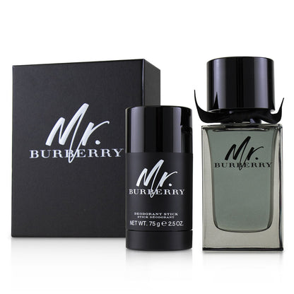 Burberry Mr. Burberry Coffret: Eau De Toilette Spray 100ml/3.3oz + Deodorant Stick 75g/2.5oz  2pcs