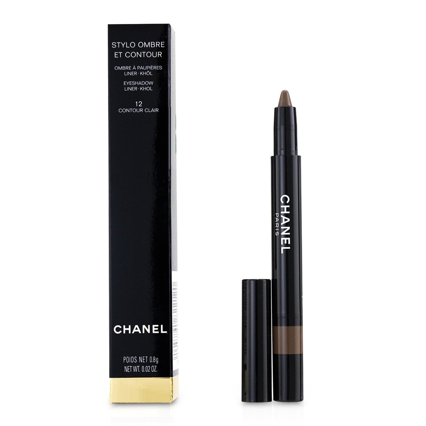Chanel Stylo Ombre Et Contour (Eyeshadow/Liner/Khol) - # 08 Rouge Noir  0.8g/0.02oz