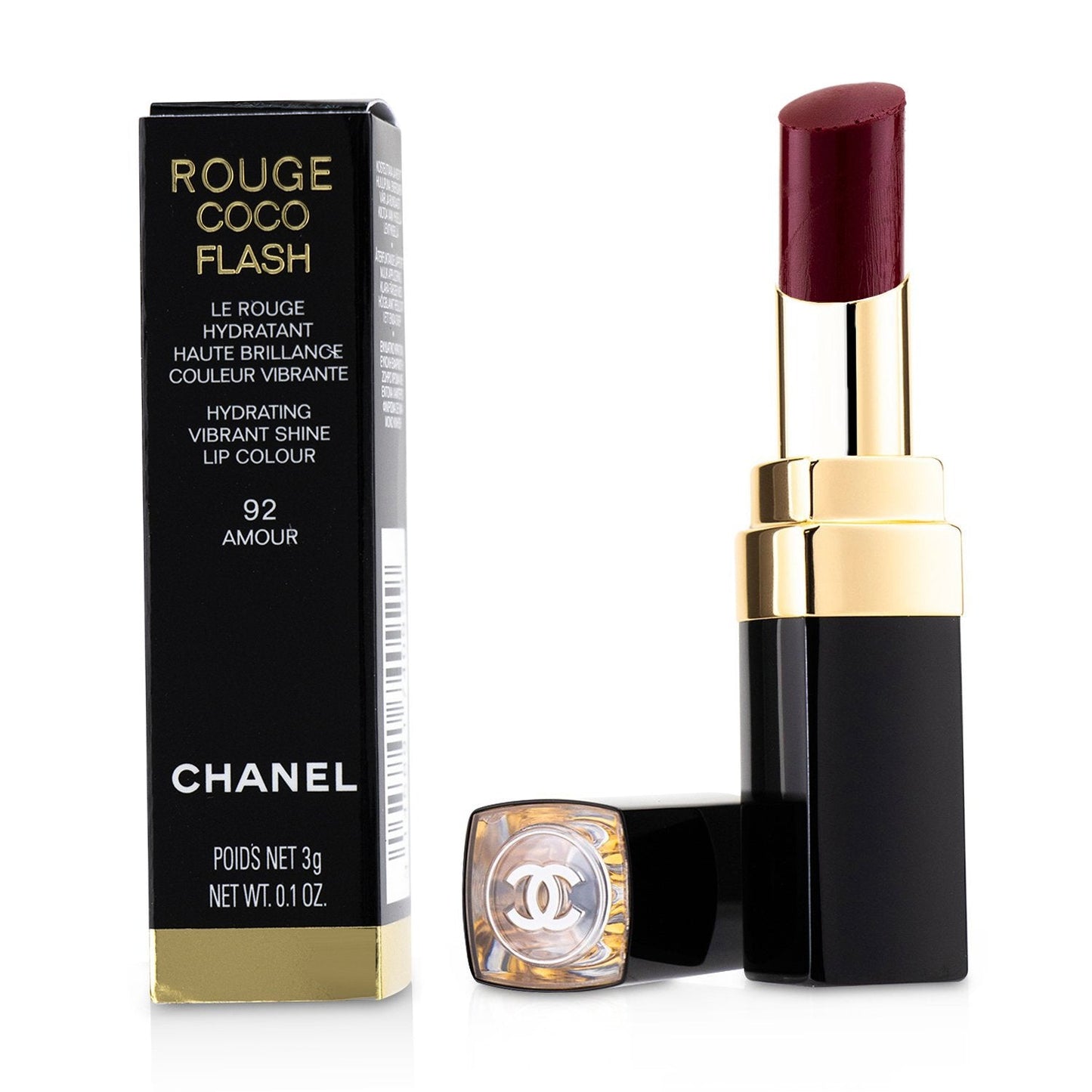 Chanel Rouge Coco Flash Hydrating Vibrant Shine Lip Colour - # 124 Vibrant  3g/0.1oz