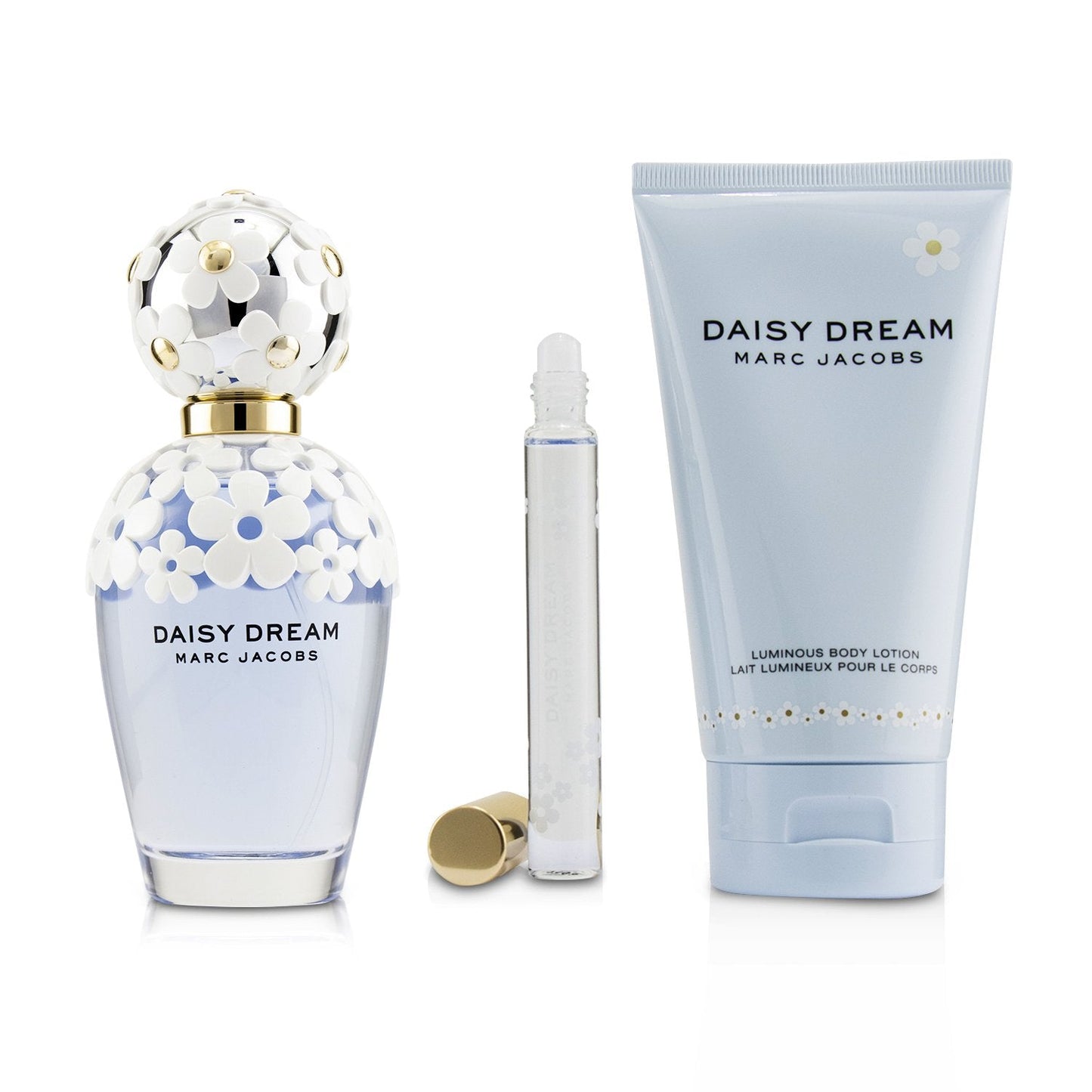 Marc Jacobs Daisy Dream Coffret: Eau De Toilette Spray 100ml/3.4oz + Luminous Body Lotion 150ml/5oz + Eau De Toilette Rollerball 10ml/0.33oz  3pcs