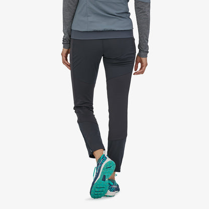 Patagonia Women's Wind Shield Pants Pantalone legging da donna in soft shell Nero Black