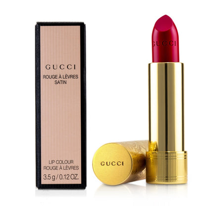 Gucci Rouge A Levres Satin Lip Colour - # 504 Myra Crimson  3.5g/0.12oz