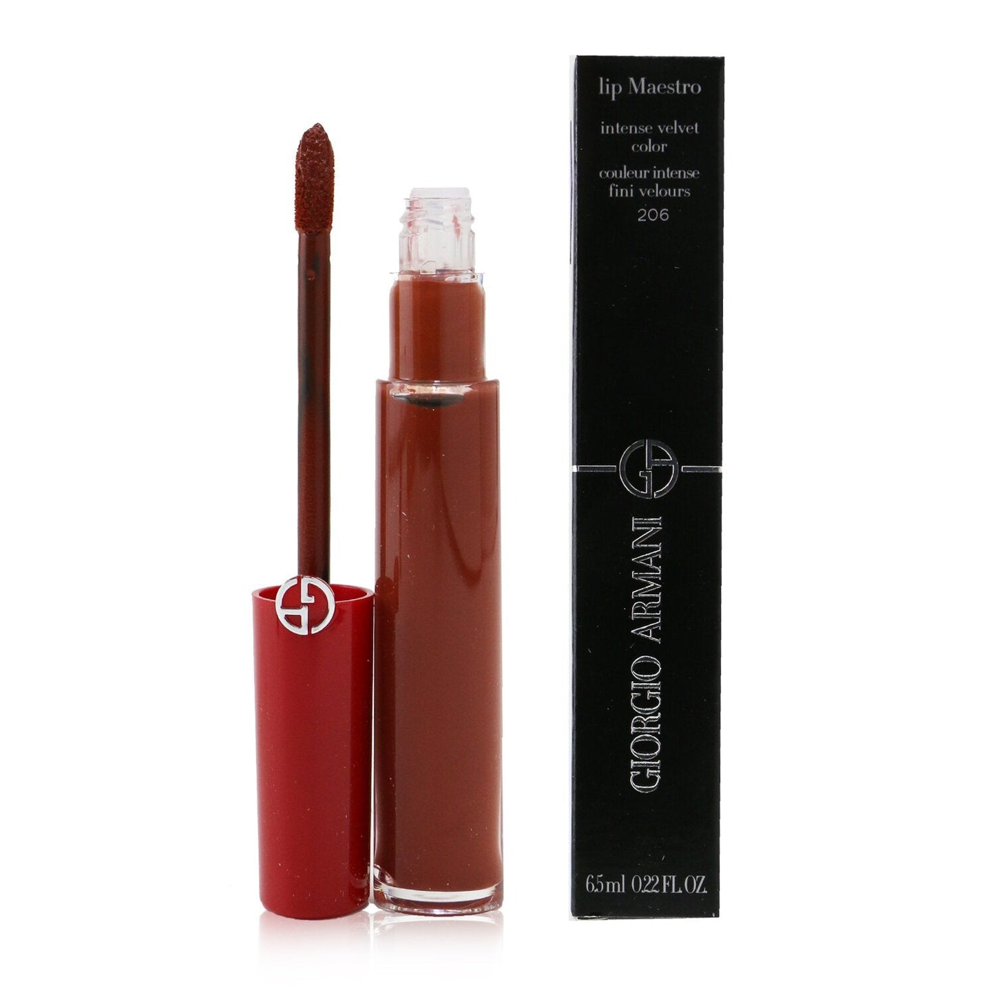 Giorgio Armani Lip Maestro Intense Velvet Color (Liquid Lipstick) - # 417 (Blaze)  6.5ml/0.22oz
