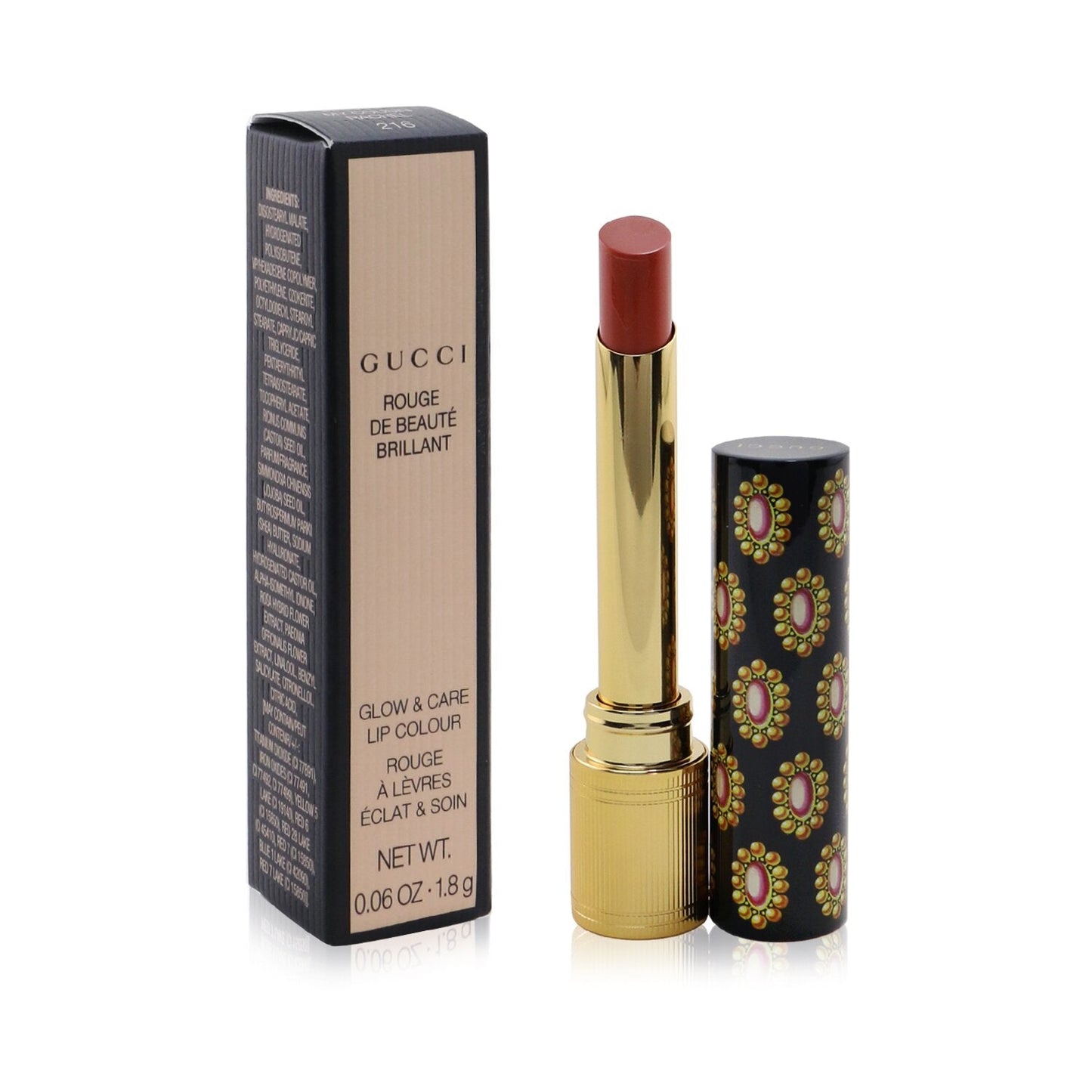 Gucci Rouge De Beaute Brillant Glow & Care Lip Colour - # 515 Devotion  1.8g/0.06oz
